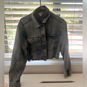 Cropped jean jacket